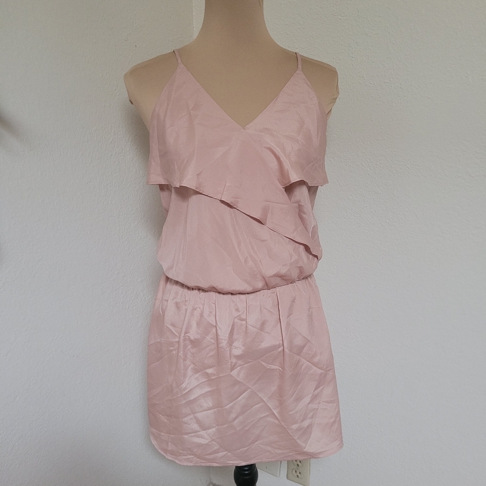 & Other Stories Pink Dress with Ruffle